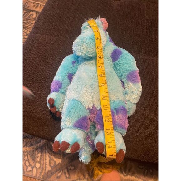 Disney Kids Blue Purple Sulley Monster Plush Doll Stuffed Toy - Picture 9 of 9